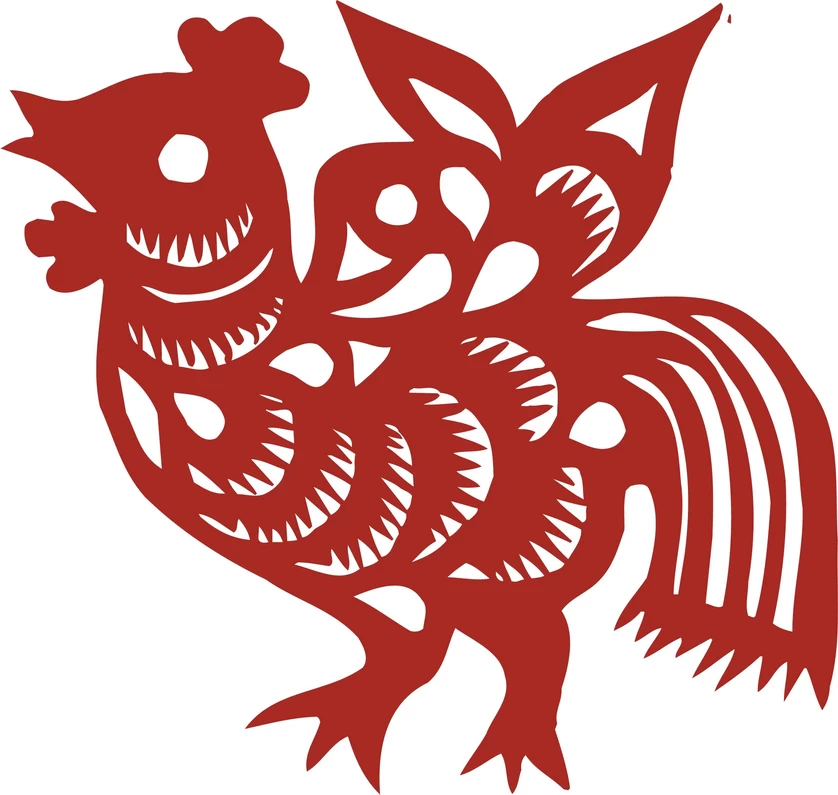 中国风中式传统喜庆民俗人物动物窗花剪纸插画边框AI矢量PNG素材【1361】